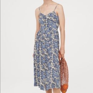 H&M Paisley Button up Dress